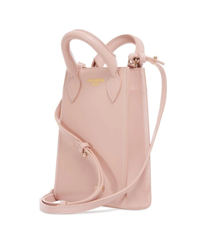 Ernest - Mini Roze Leren Tas 2 Ernest - Mini Roze Leren Tas - Afbeelding 2