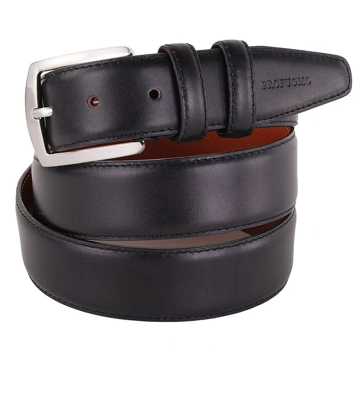 Profuomo Riem Leer Zwart 1 Profuomo Riem Leer Zwart