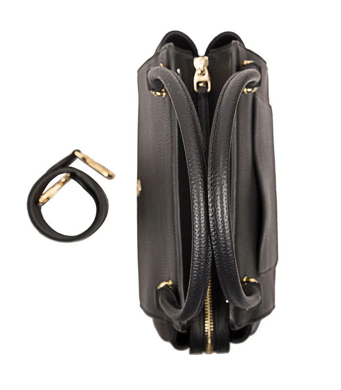 Lederen Handtas Jennifer Zwart 5 Lederen Handtas Jennifer Zwart - Afbeelding 5