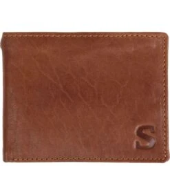Portemonnee Tan Bruin Leer - Skim Proof
