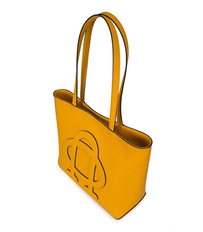 Lederen Handtas Christine Geel 2 Lederen Handtas Christine Geel - Afbeelding 2