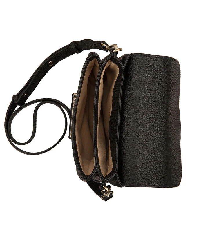 Lederen Handtas Eva Zwart 2 Lederen Handtas Eva Zwart - Afbeelding 2