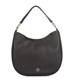 Lederen Handtas Drew Zwart