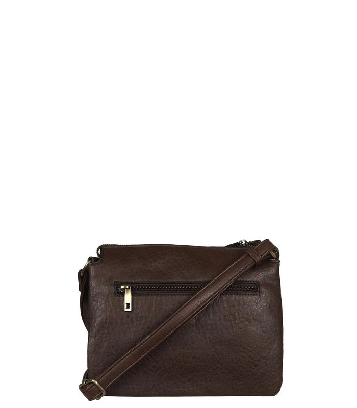 Cracky Crossbody Tas - Donker Bruin 3 Cracky Crossbody Tas - Donker Bruin - Afbeelding 3