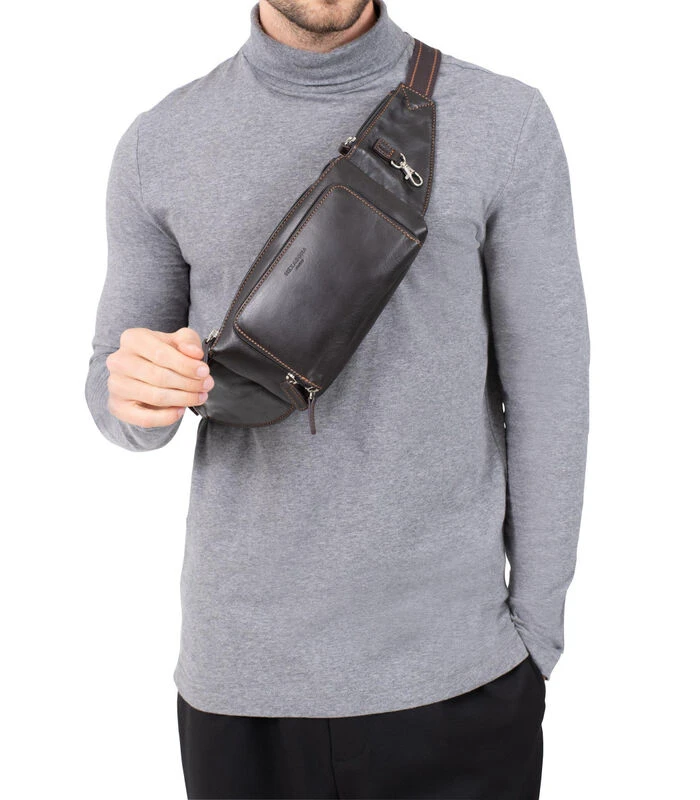 Hexagona Heuptas In Kalfsleder FÉLIN 5 Hexagona Heuptas In Kalfsleder FÉLIN - Afbeelding 5