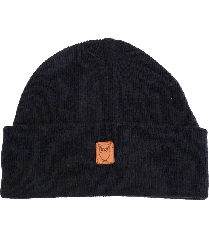 KnowledgeCotton Apparel Ledge Cotton Apparel Muts Wol Donkerblauw 1 KnowledgeCotton Apparel Ledge Cotton Apparel Muts Wol Donkerblauw