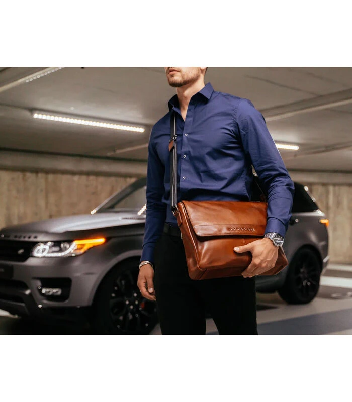 Le Mans Laptoptas Cognac 20534005 2 Le Mans Laptoptas Cognac 20534005 - Afbeelding 2