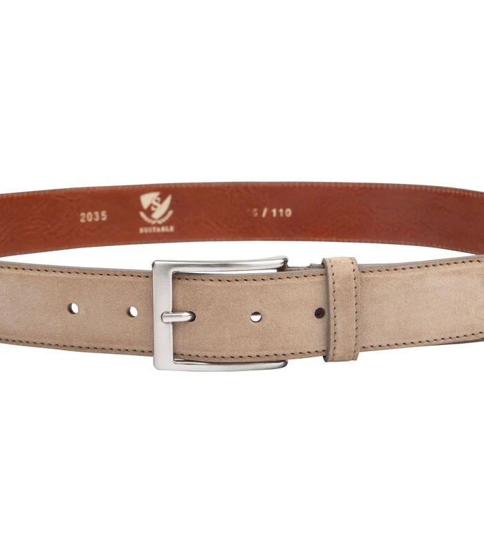 Riem Suède Leer Beige 3 Riem Suède Leer Beige - Afbeelding 3