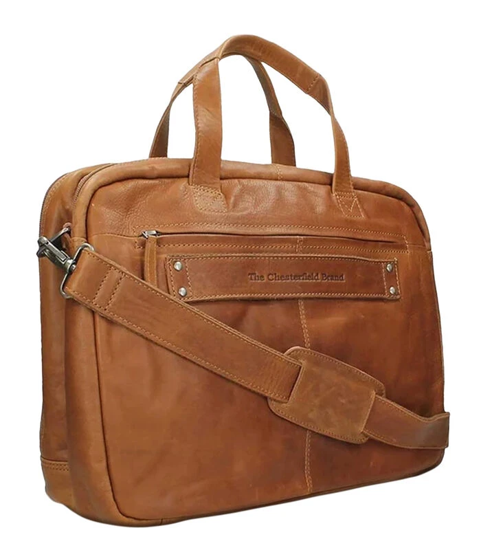 The Chesterfield Brand Ryan Laptopbag Large Cognac 2 The Chesterfield Brand Ryan Laptopbag Large Cognac - Afbeelding 2