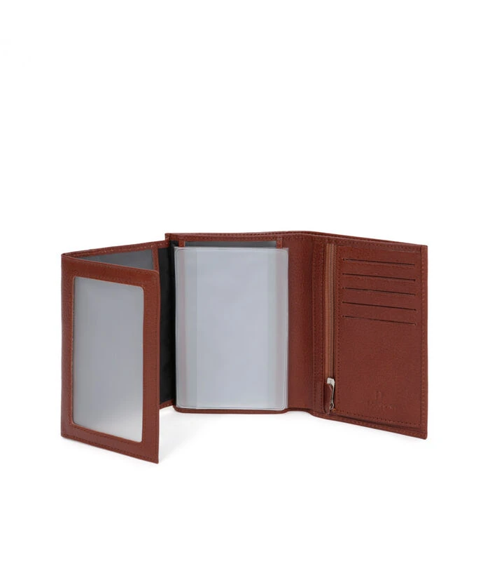 Hexagona Portefeuille Europees Formaat In Kalfsleder RÉPUBLIQUE 2 Hexagona Portefeuille Europees Formaat In Kalfsleder RÉPUBLIQUE - Afbeelding 2