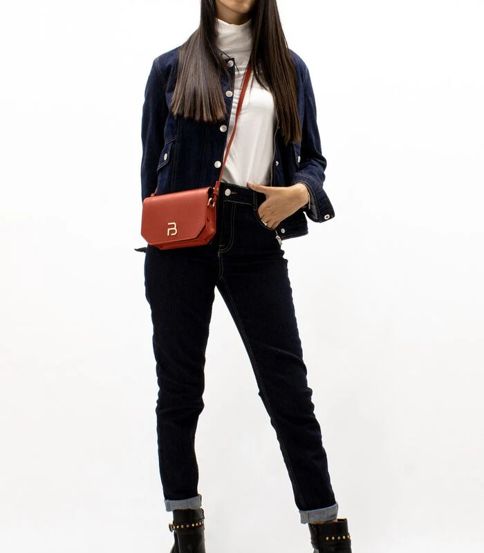 Opéra - Bruine Leren Schoudertas 4 Opéra - Bruine Leren Schoudertas - Afbeelding 4