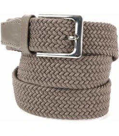 Geweven Riem Taupe Khaki