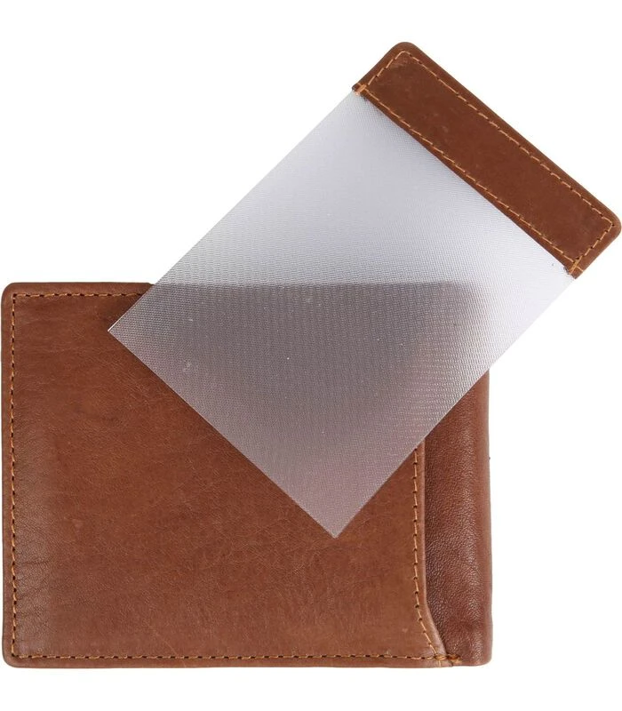 Portemonnee Tan Bruin Leer - Skim Proof 5 Portemonnee Tan Bruin Leer - Skim Proof - Afbeelding 5