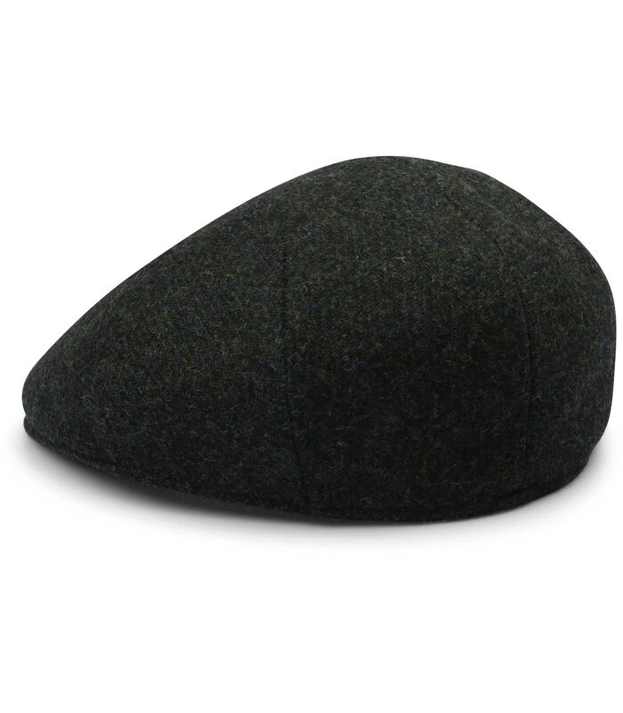 Profuomo Flat Cap Wol Donkergroen 3 Profuomo Flat Cap Wol Donkergroen - Afbeelding 3