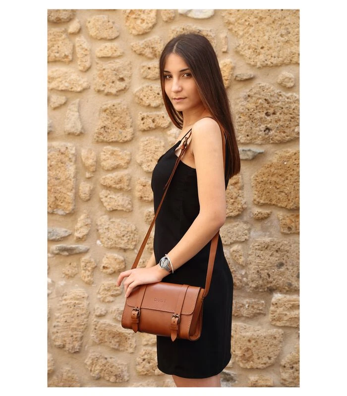 Leren Crossbody Tas Mod 134 2 Leren Crossbody Tas Mod 134 - Afbeelding 2