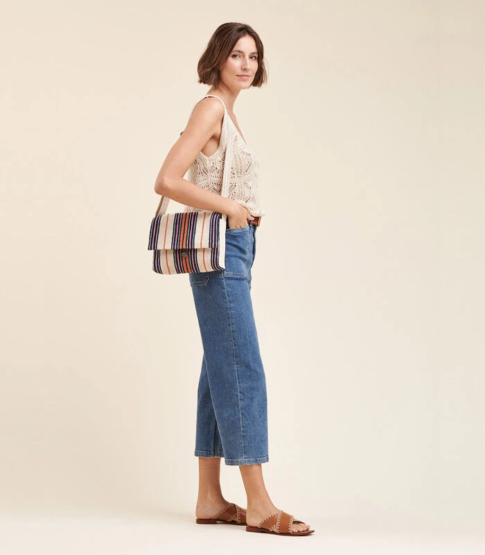 Gestreepte Katoenen Zak 2 Gestreepte Katoenen Zak - Afbeelding 2