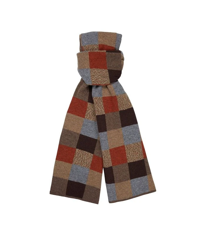 Profuomo Sjaal Wol Ruiten Rood 1 Profuomo Sjaal Wol Ruiten Rood