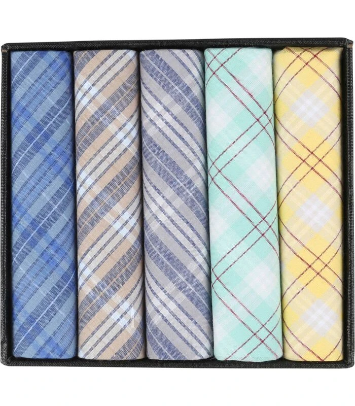 Zakdoeken 5-Pack Dessin Multicolour 1 Zakdoeken 5-Pack Dessin Multicolour