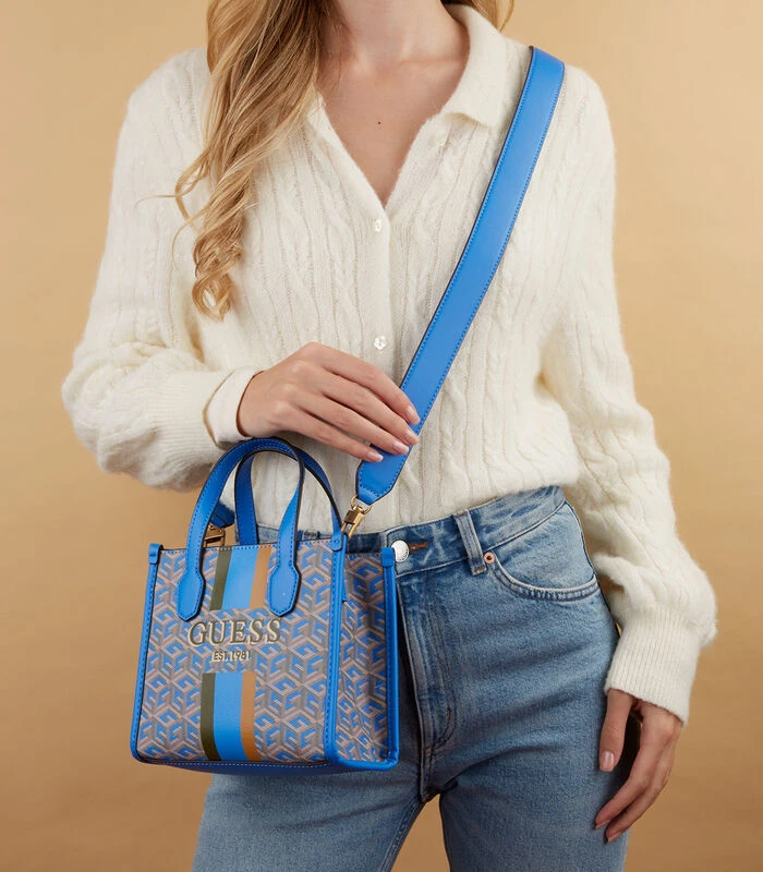 Guess Silvana Handtas Blauw HWSC86-65760-AQL 2 Guess Silvana Handtas Blauw HWSC86-65760-AQL - Afbeelding 2