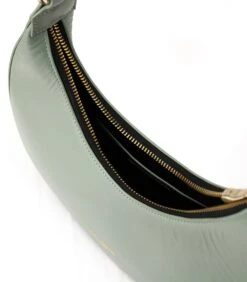 Moon - Kaki Leren Halvemaanvormige Handtas 6 Moon - Kaki Leren Halvemaanvormige Handtas -Hexagona winkel b4e7d3f92afb41f8a298a789497b003e