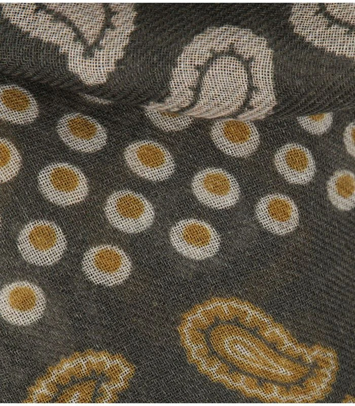 Profuomo Sjaal Wol Geweven Donkergroen 4 Profuomo Sjaal Wol Geweven Donkergroen - Afbeelding 4