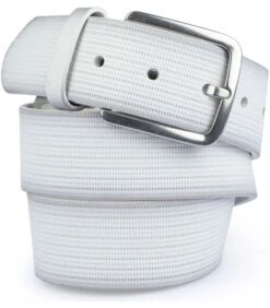 Riem Structuur Leer Wit