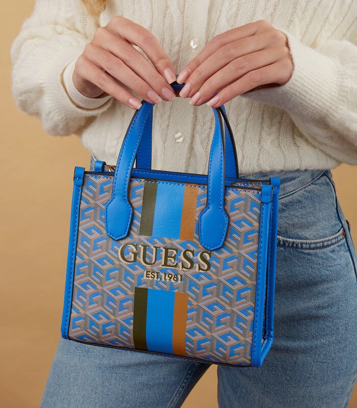 Guess Silvana Handtas Blauw HWSC86-65760-AQL 3 Guess Silvana Handtas Blauw HWSC86-65760-AQL - Afbeelding 3