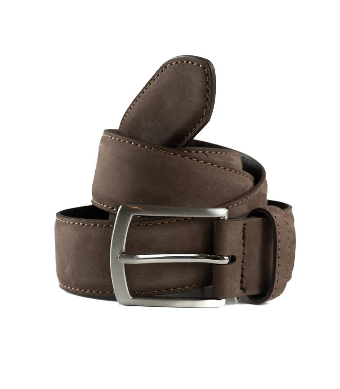Riem 3.5 Cm Volnerfleder Nubuck Kaki 3 Riem 3.5 Cm Volnerfleder Nubuck Kaki - Afbeelding 3