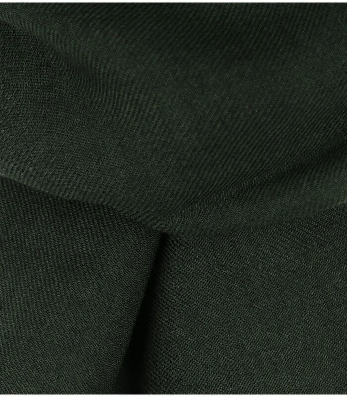 Profuomo Sjaal Wol Geweven Donkergroen 2 Profuomo Sjaal Wol Geweven Donkergroen - Afbeelding 2