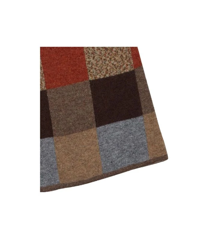 Profuomo Sjaal Wol Ruiten Rood 2 Profuomo Sjaal Wol Ruiten Rood - Afbeelding 2