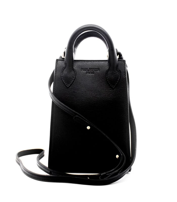 Ernest - Mini Zwarte Leren Tas 1 Ernest - Mini Zwarte Leren Tas