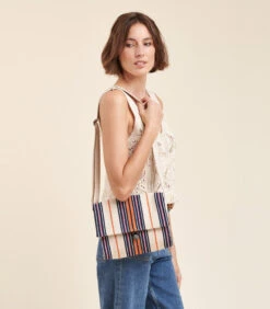 Gestreepte Katoenen Zak