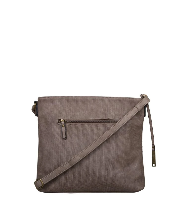 Crossbody Tas Gerbera - Taupe 3 Crossbody Tas Gerbera - Taupe - Afbeelding 3
