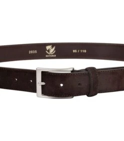 Riem Suède Leer Bruin -Hexagona winkel d456c4bf57cf4ba1bb56f6ef1e2e1a1d