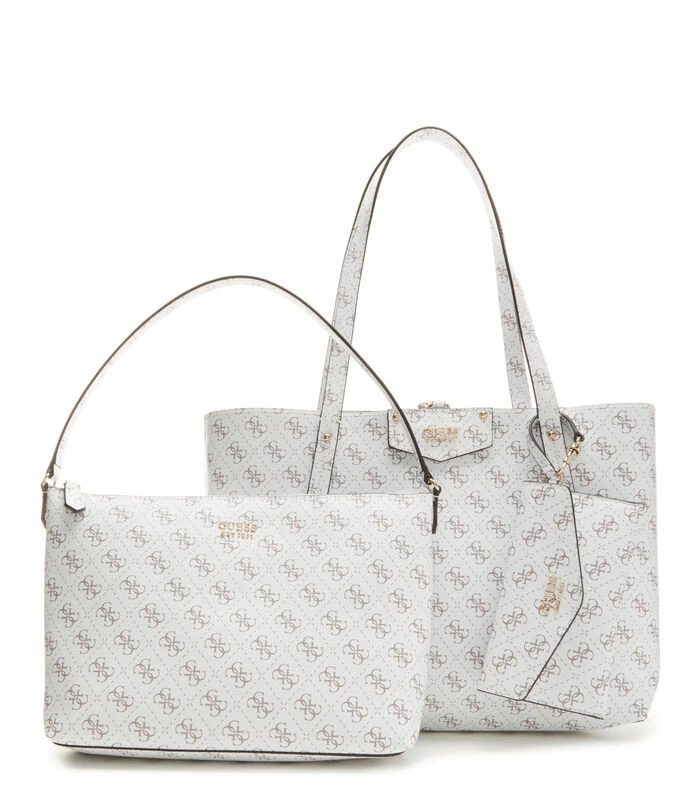 Guess Eco Brenton Shopper Wit HWESG8-39023-WLO 1 Guess Eco Brenton Shopper Wit HWESG8-39023-WLO
