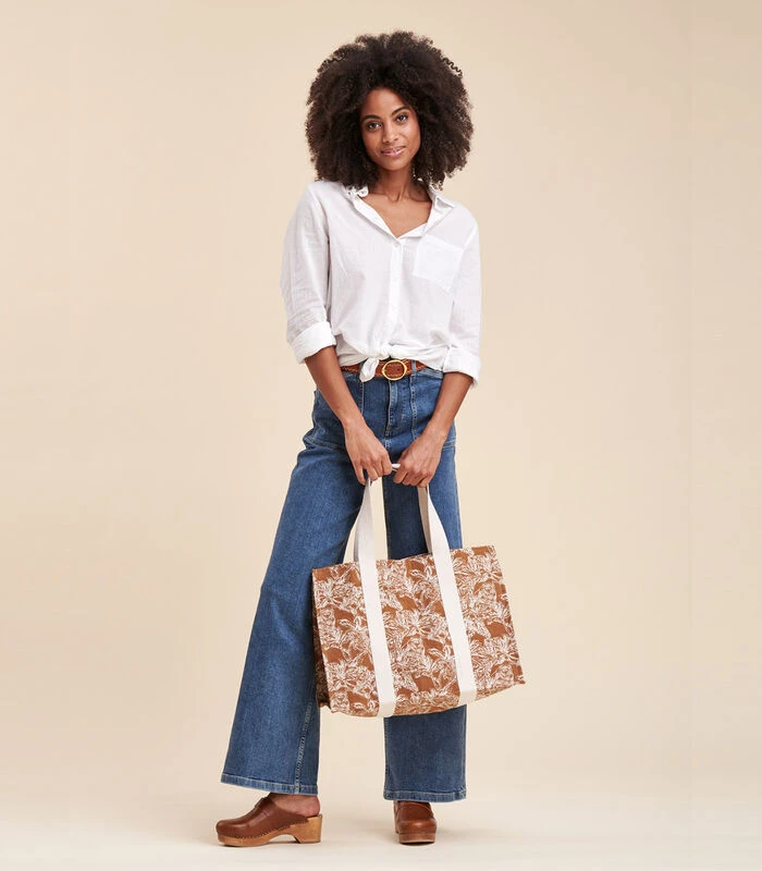 Katoenen Jacquard Draagtas 2 Katoenen Jacquard Draagtas - Afbeelding 2