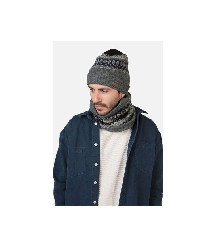 Barts Gregoris Muts Grijs 2 Barts Gregoris Muts Grijs - Afbeelding 2