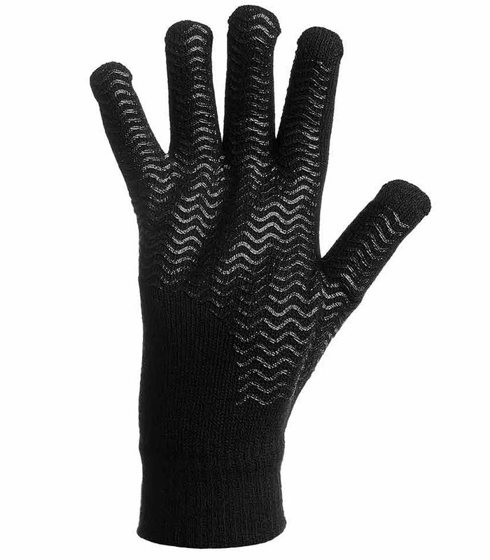 Knitted Player Thermo Handschoenen Zwart 2 Knitted Player Thermo Handschoenen Zwart - Afbeelding 2
