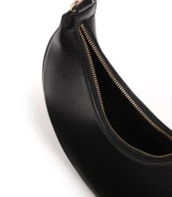 Moon - Zwarte Leren Halvemaanvormige Handtas 7 Moon - Zwarte Leren Halvemaanvormige Handtas -Hexagona winkel dbb7cbc89eae486a85cb217039807a0c