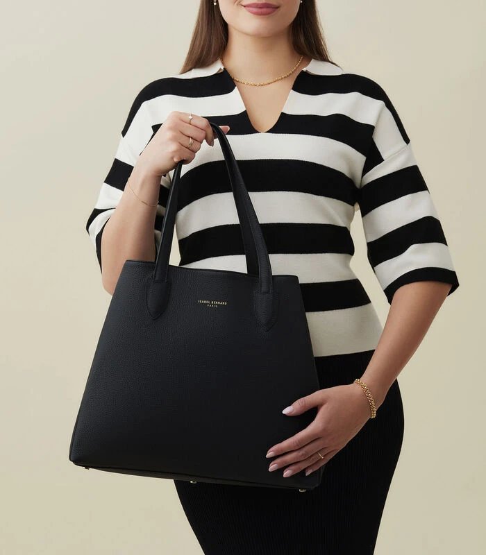 Isabel Bernard Honoré Schoudertas Zwart IB25047 2 Isabel Bernard Honoré Schoudertas Zwart IB25047 - Afbeelding 2