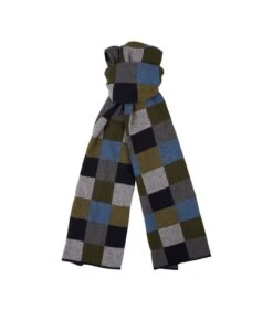 Profuomo Sjaal Wol Ruiten Groen