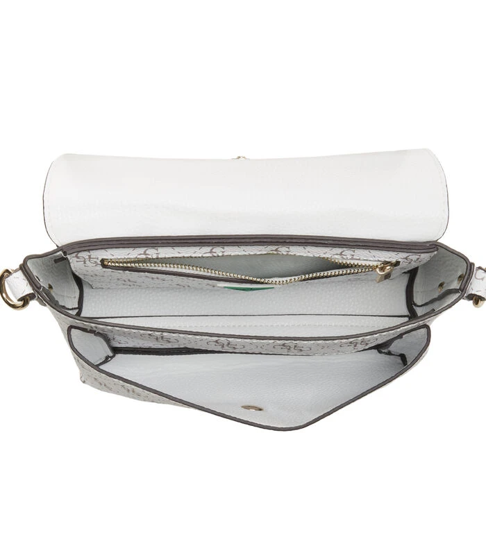 Guess Eco Brenton Schoudertas Wit HWESG8-39019-WLO 5 Guess Eco Brenton Schoudertas Wit HWESG8-39019-WLO - Afbeelding 5