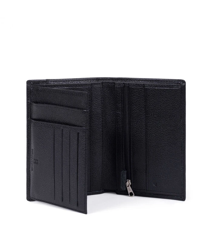 Hexagona Portefeuille Europees Formaat In Kalfsleder DUO 2 Hexagona Portefeuille Europees Formaat In Kalfsleder DUO - Afbeelding 2