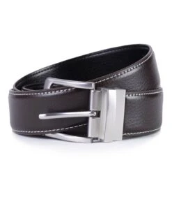 ISOTONER 2 In 1 Omkeerbare Riem - Zwart En Bruin -Hexagona winkel e888bb9bd39940eda6ca6f633c54b8d9