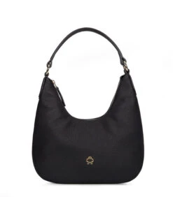 Lederen Handtas Thabita Zwart