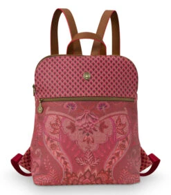 Pip Studio Rugzak - Kyoto Festival - Donkerroze - 28x36x11cm