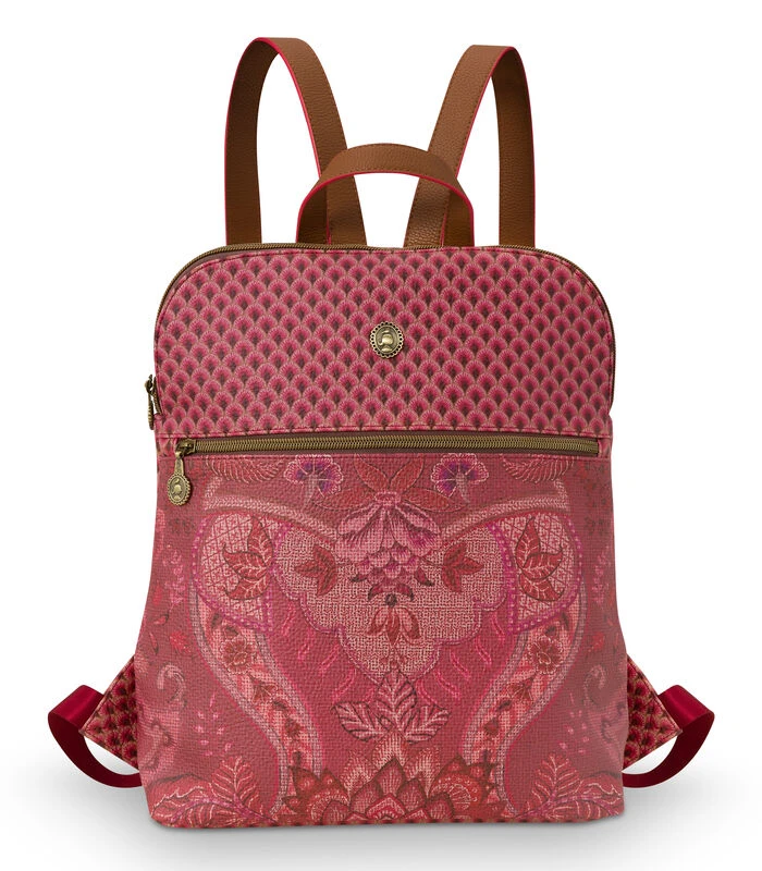 Pip Studio Rugzak - Kyoto Festival - Donkerroze - 28x36x11cm 1 Pip Studio Rugzak - Kyoto Festival - Donkerroze - 28x36x11cm