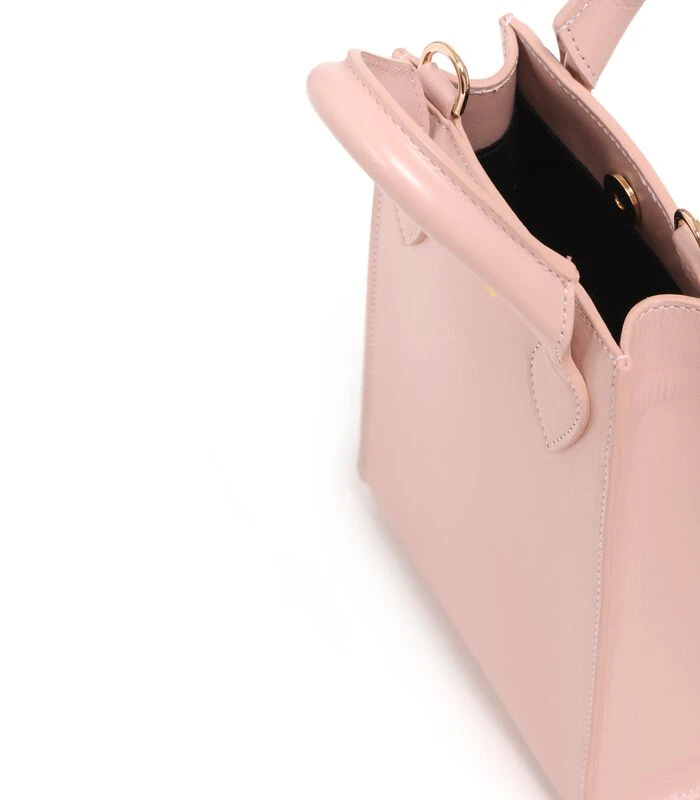 Ernest - Mini Roze Leren Tas 3 Ernest - Mini Roze Leren Tas - Afbeelding 3