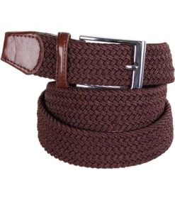 Geweven Riem Bruin
